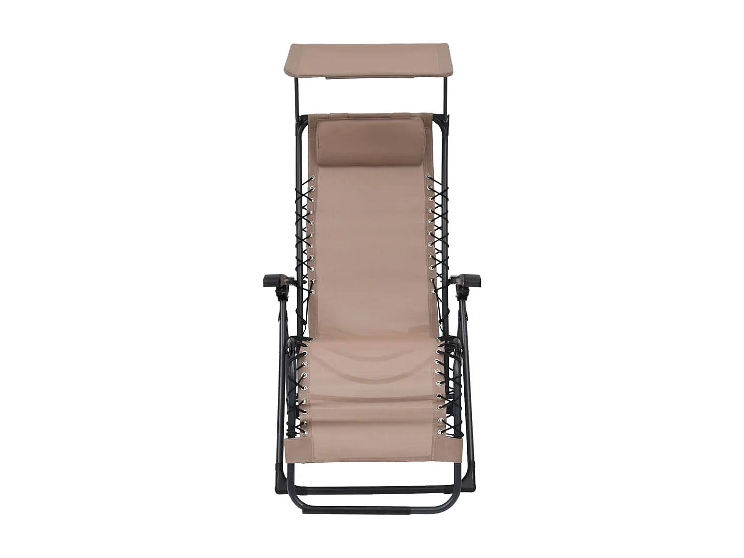 Chaise pliable de terrasse Textilène Taupe