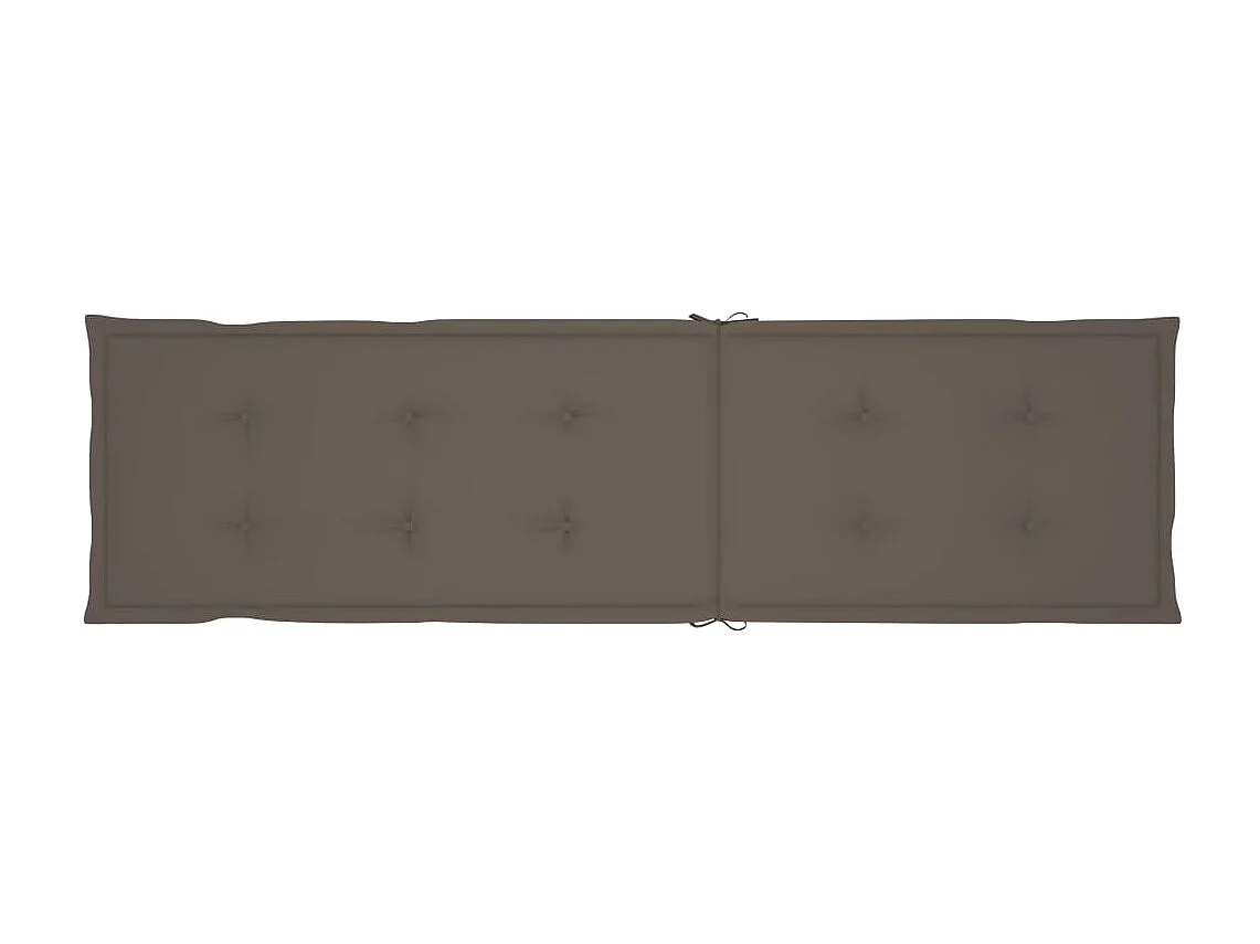 Chaise de terrasse avec repose-pied et coussin Acacia solide 7