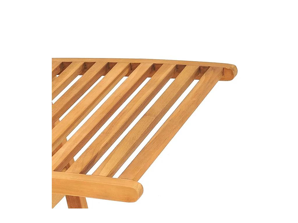 Chaise longue Bois de teck solide 4