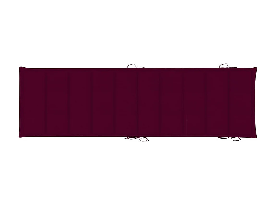 Chaise longue de jardin avec coussin Bois d'acacia solide 19