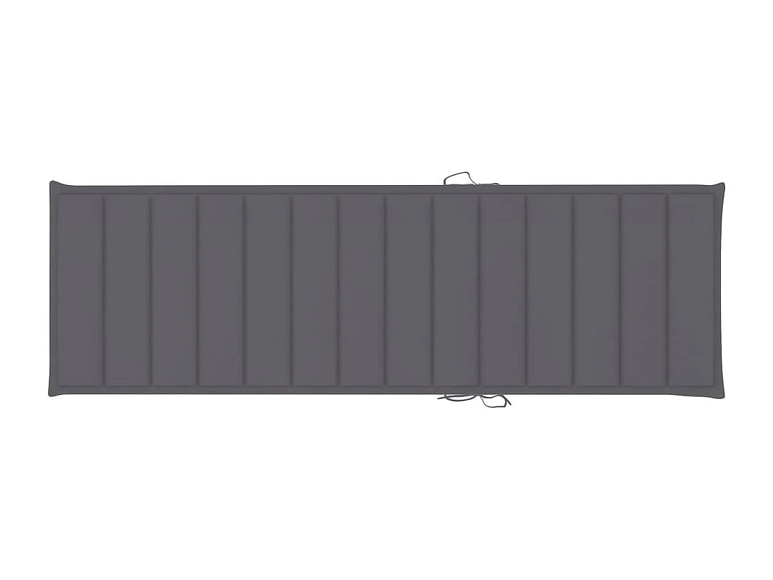 Chaise longue de jardin avec table et coussin Pin imprégné 36