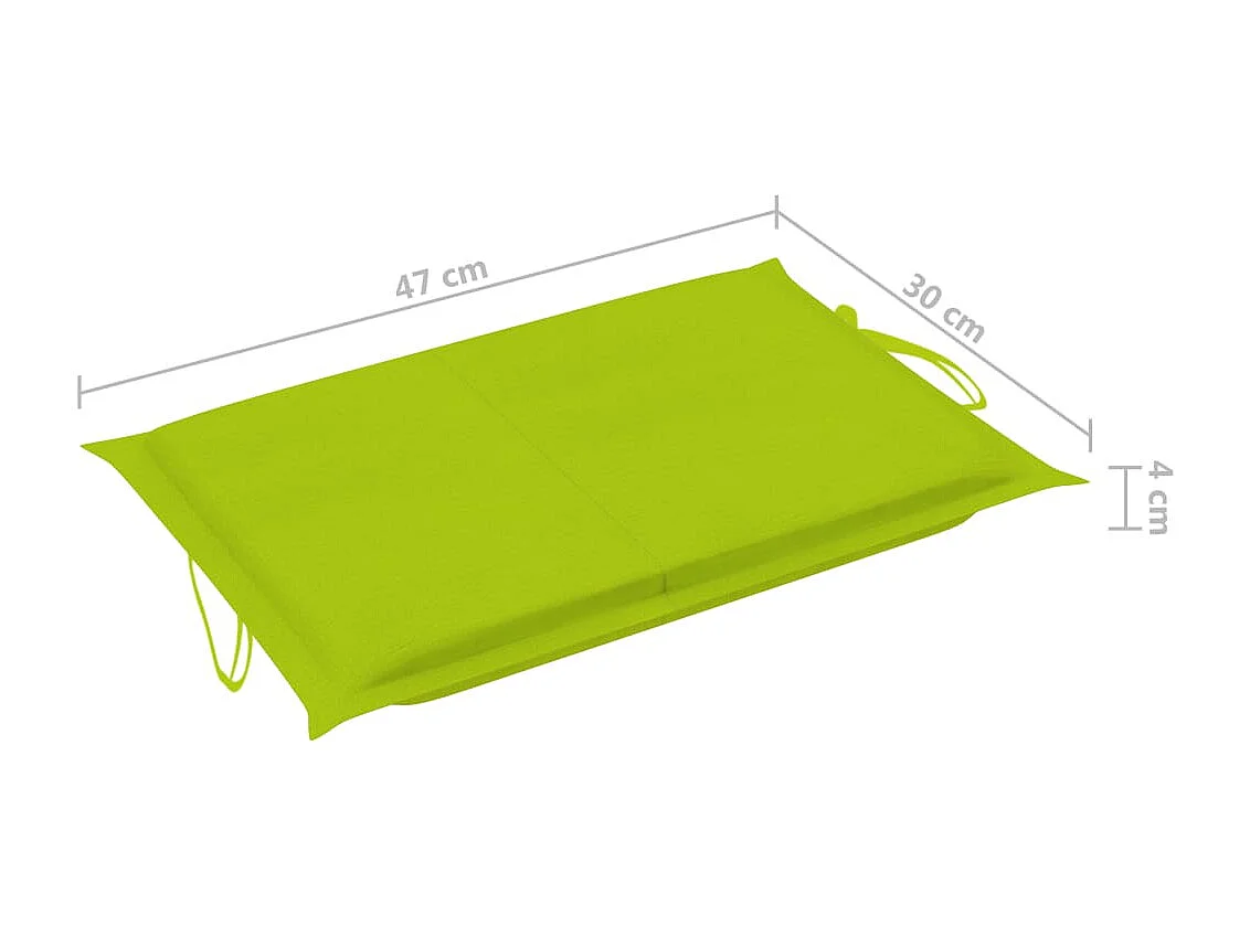 Chaise longue de jardin avec table et coussin Bois d'acacia 6