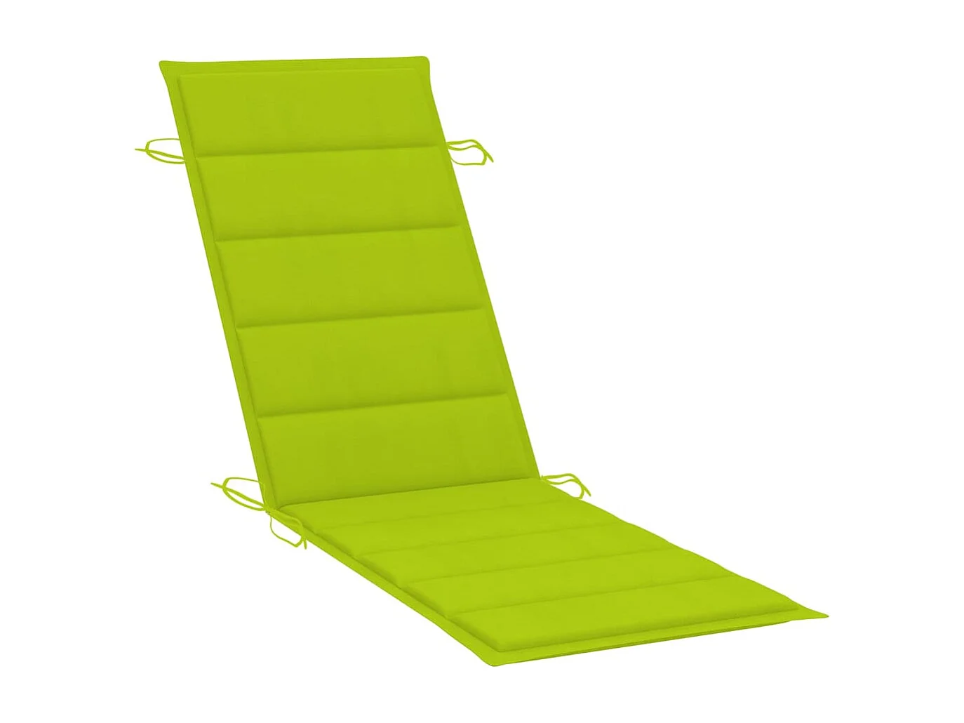 Chaise longue de jardin avec table et coussin Bois d'acacia 6