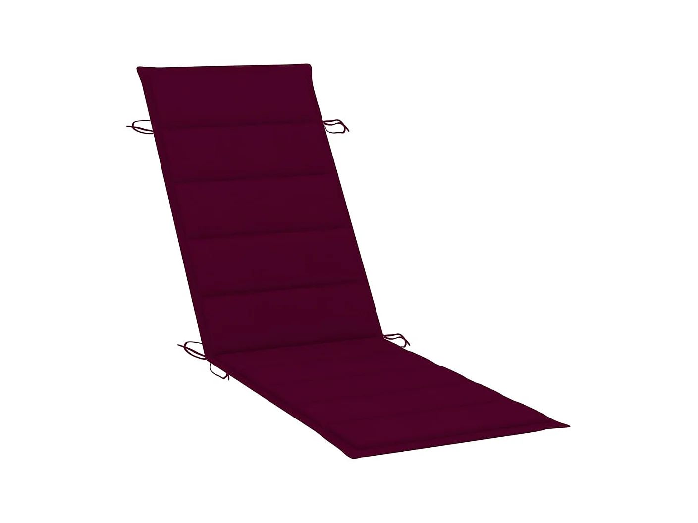 Chaise longue de jardin avec table et coussin Bois d'acacia 21