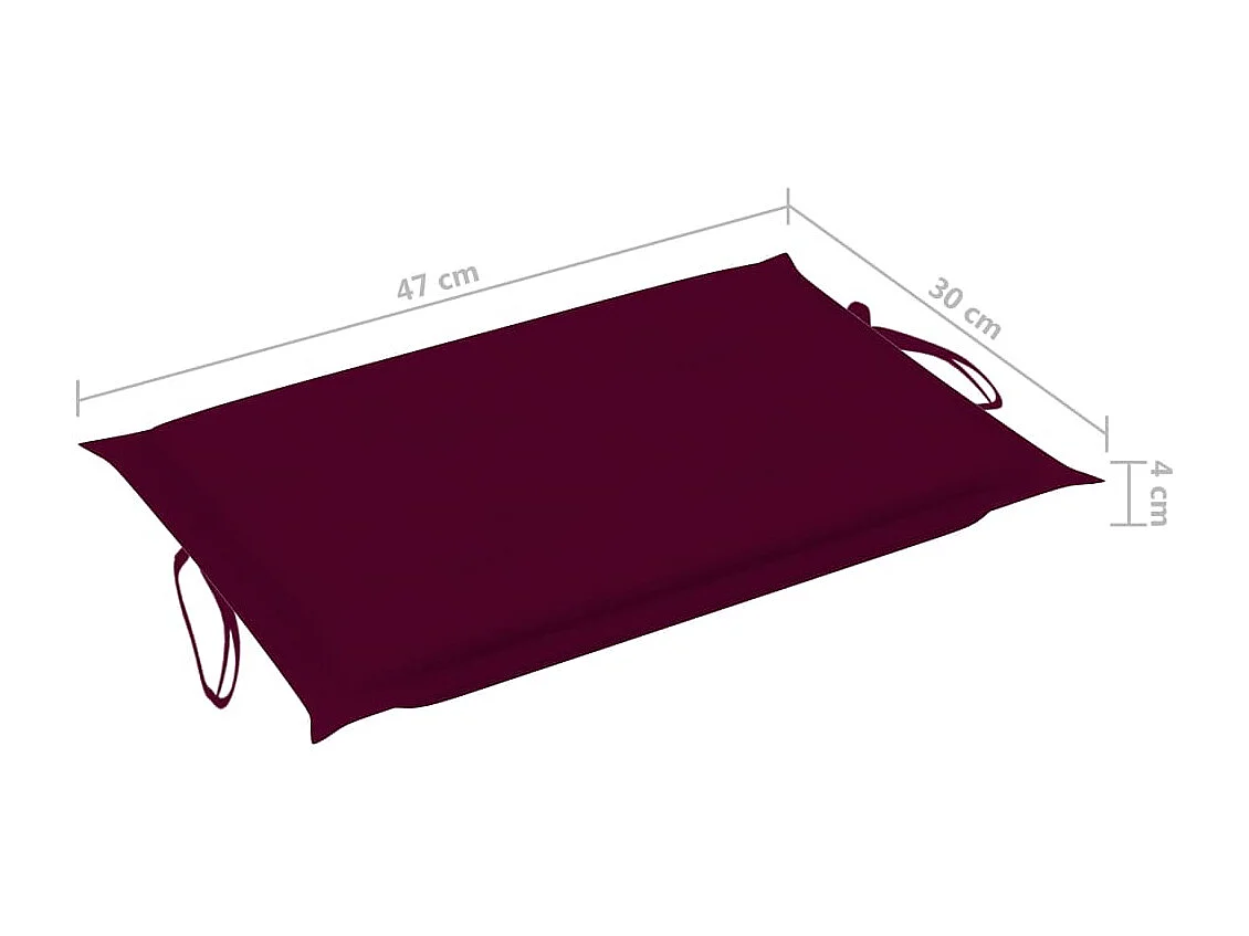 Chaise longue de jardin avec table et coussin Bois d'acacia 21