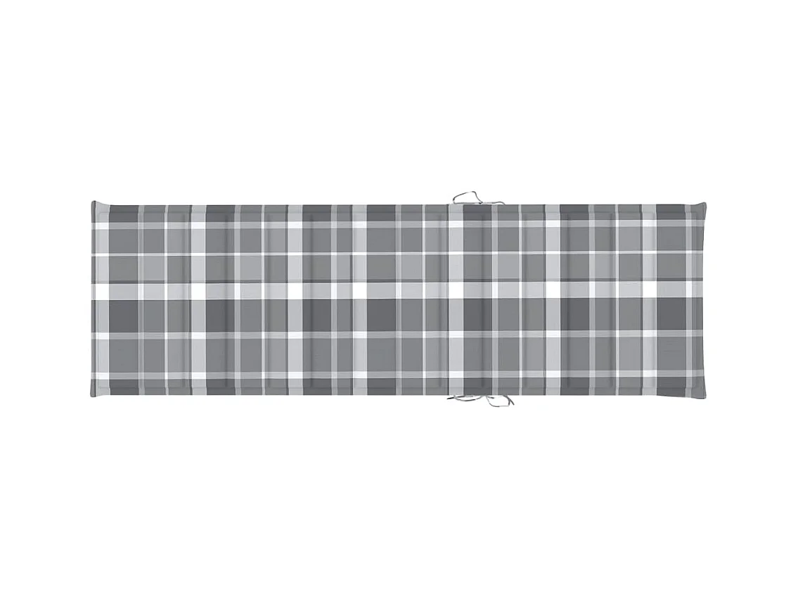 Chaise longue de jardin avec coussin Bois d'acacia solide 56