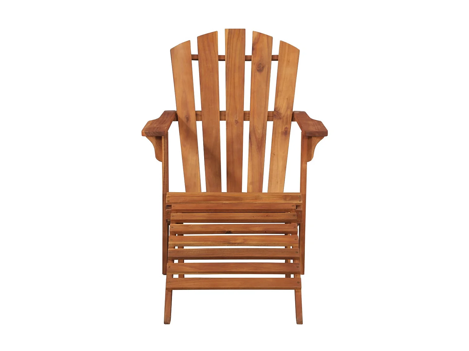 Chaise de jardin Adirondack et repose-pied Bois d'acacia massif