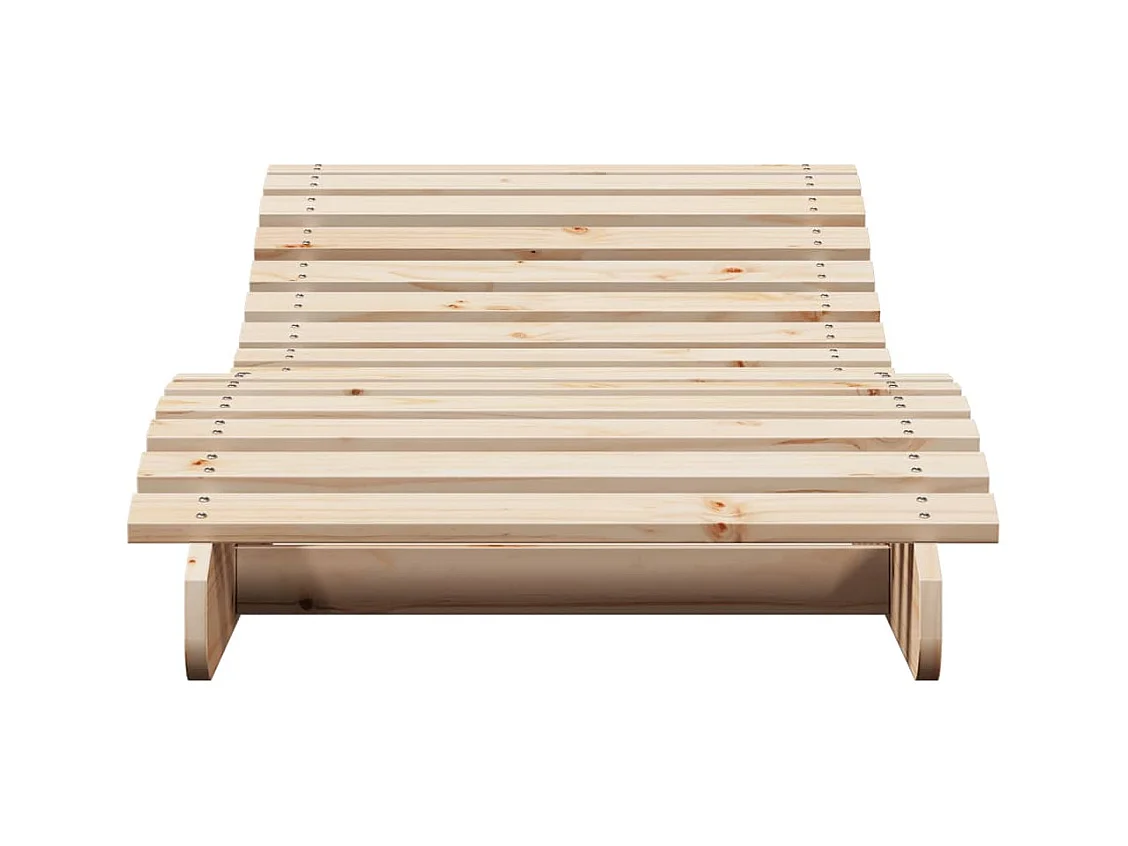 Chaise longue 205x70x31,5 bois massif de pin