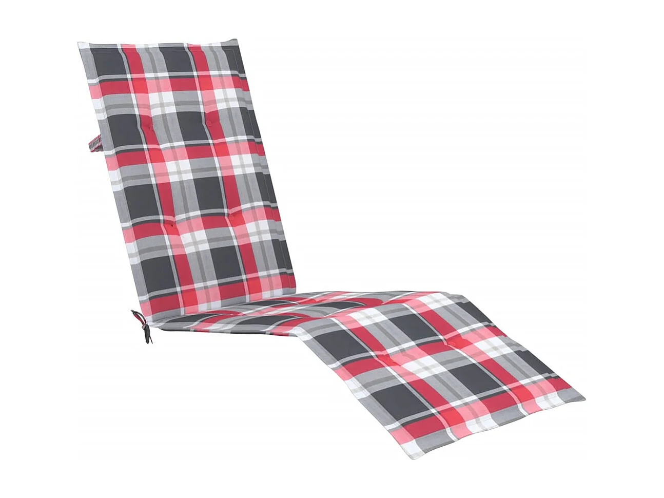 Chaise de terrasse avec repose-pied et coussin Acacia solide 12