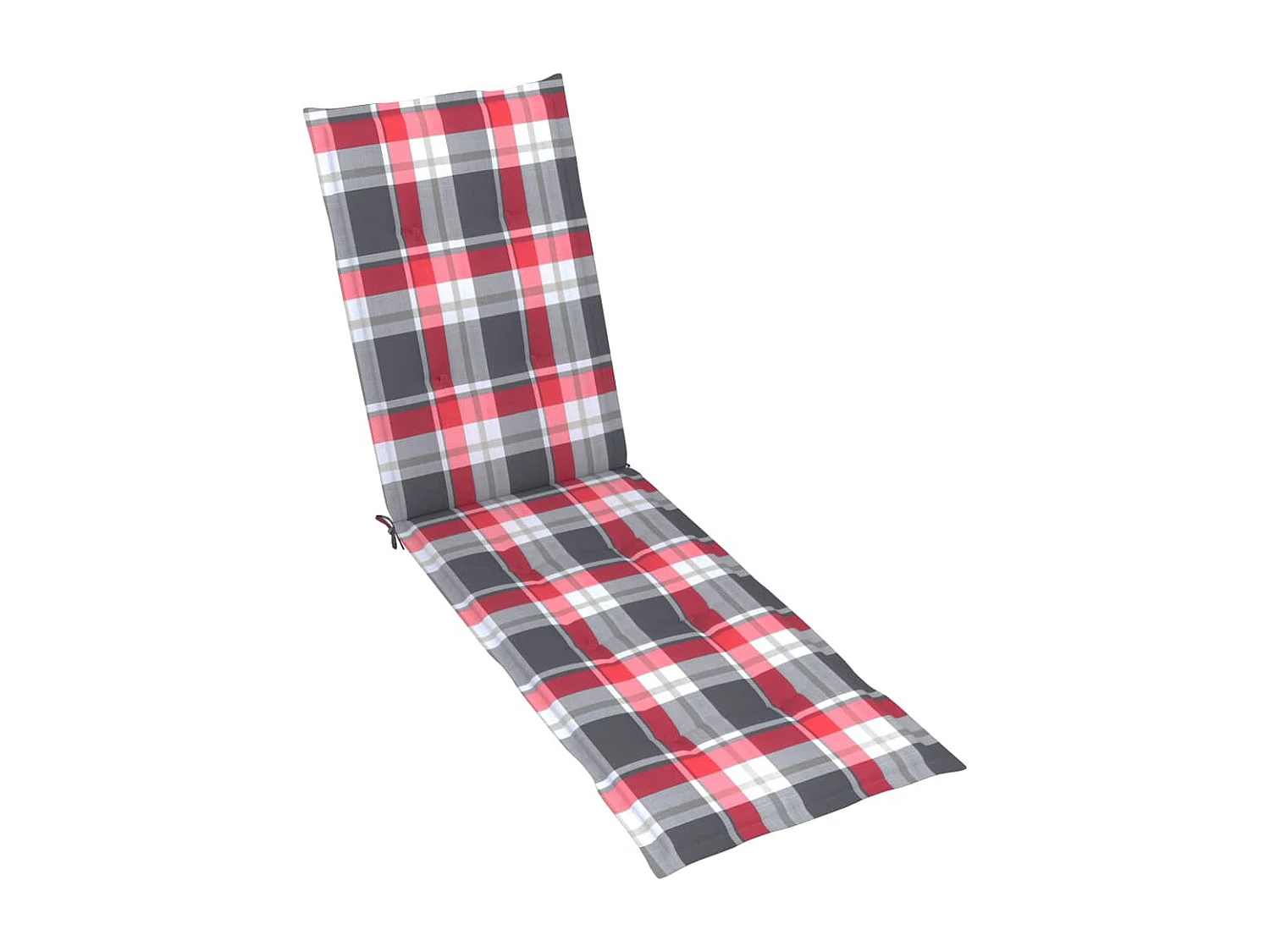 Chaise de terrasse avec repose-pied et coussin Acacia solide 12