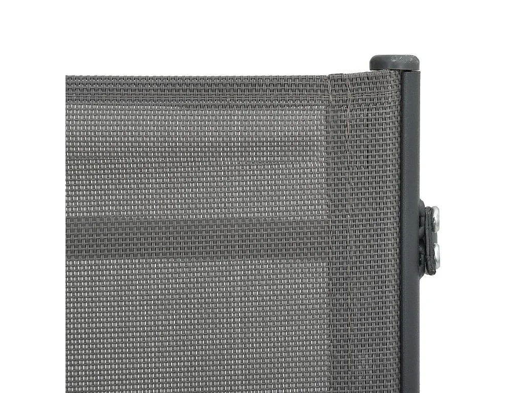 Chaises longues 2 pcs Textilène et acier