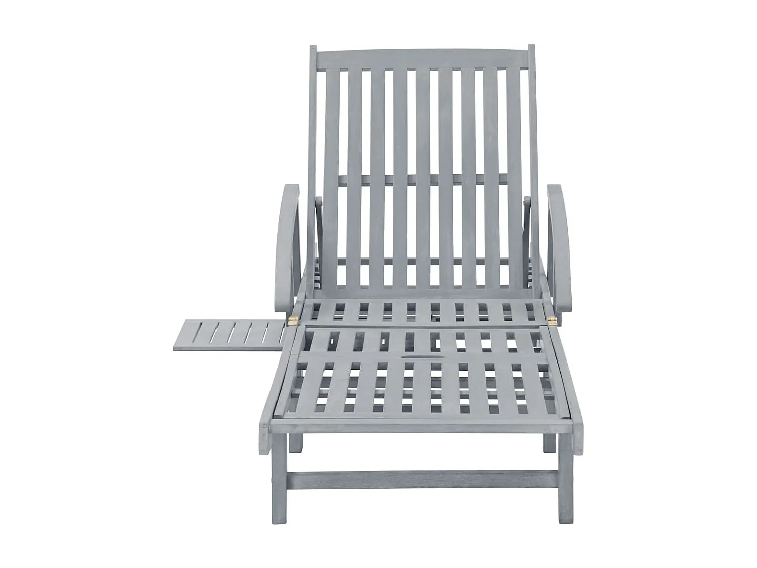 Chaise longue de jardin avec coussin Bois d'acacia solide 57