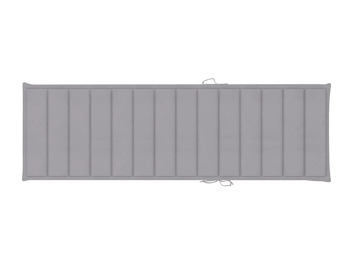 Chaise longue de jardin avec table et coussin Pin imprégné 11