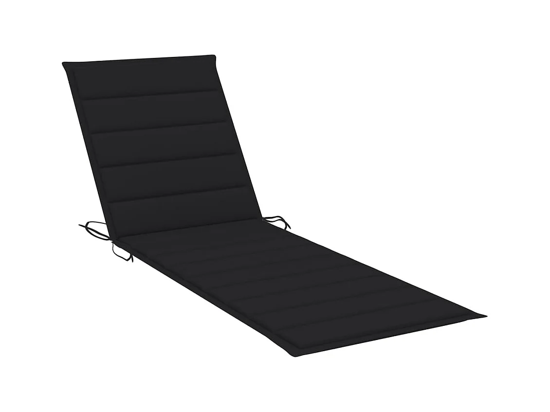 Chaise longue de jardin avec table et coussin Pin imprégné 28