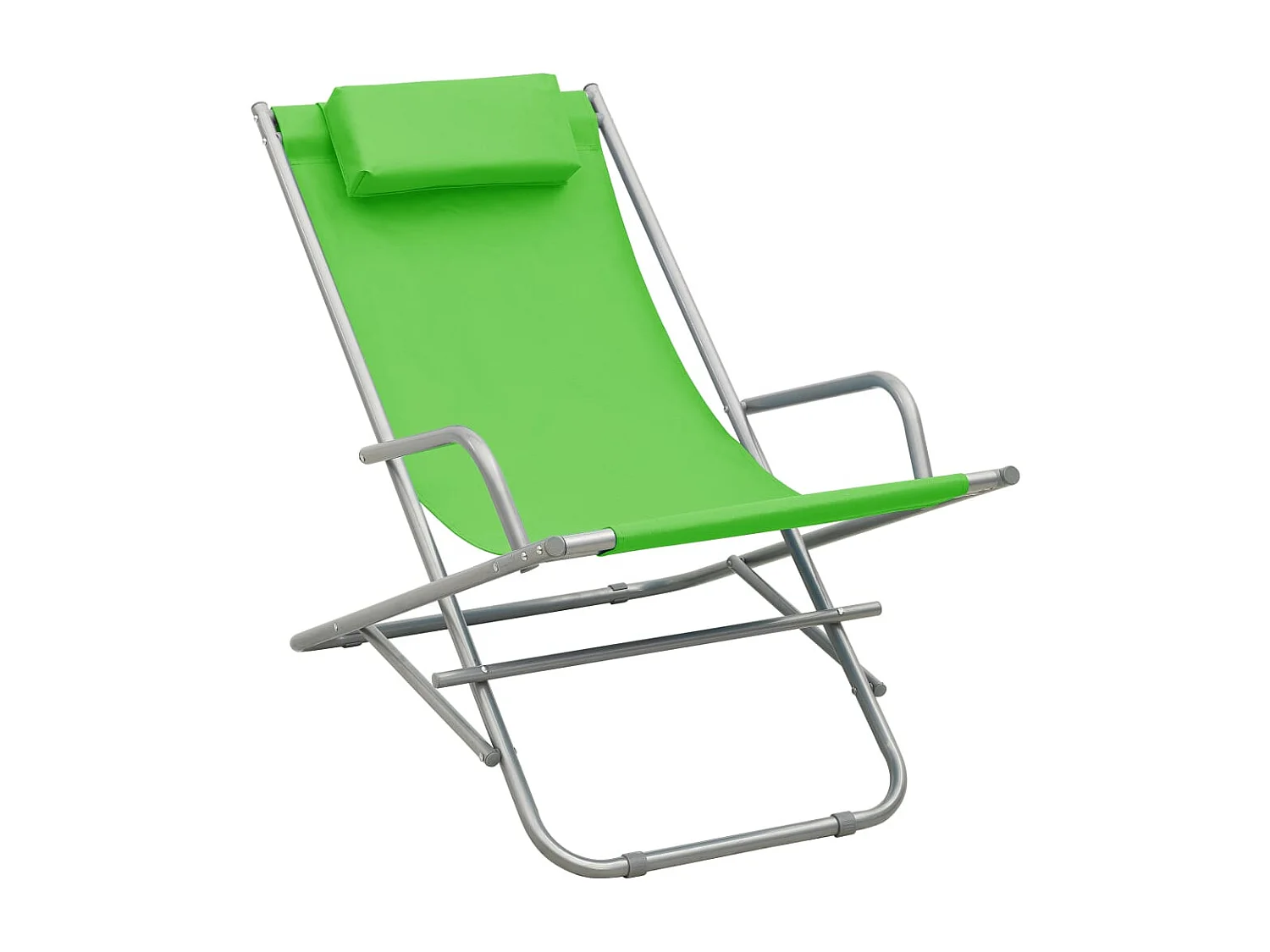Chaises à bascule 2 pcs Acier Vert