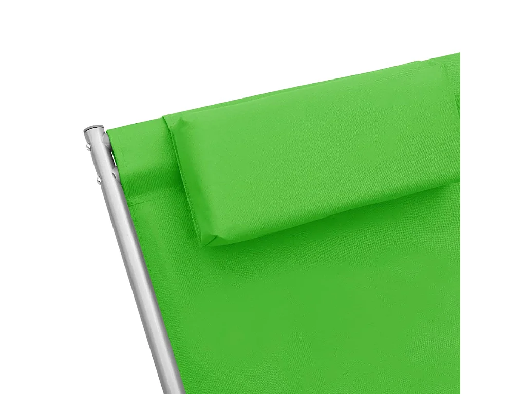 Chaises à bascule 2 pcs Acier Vert