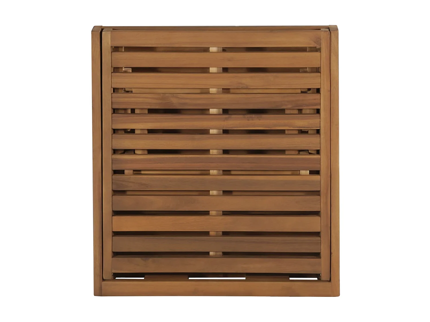 Chaise longue pliable avec coussin Bois d'acacia solide 14