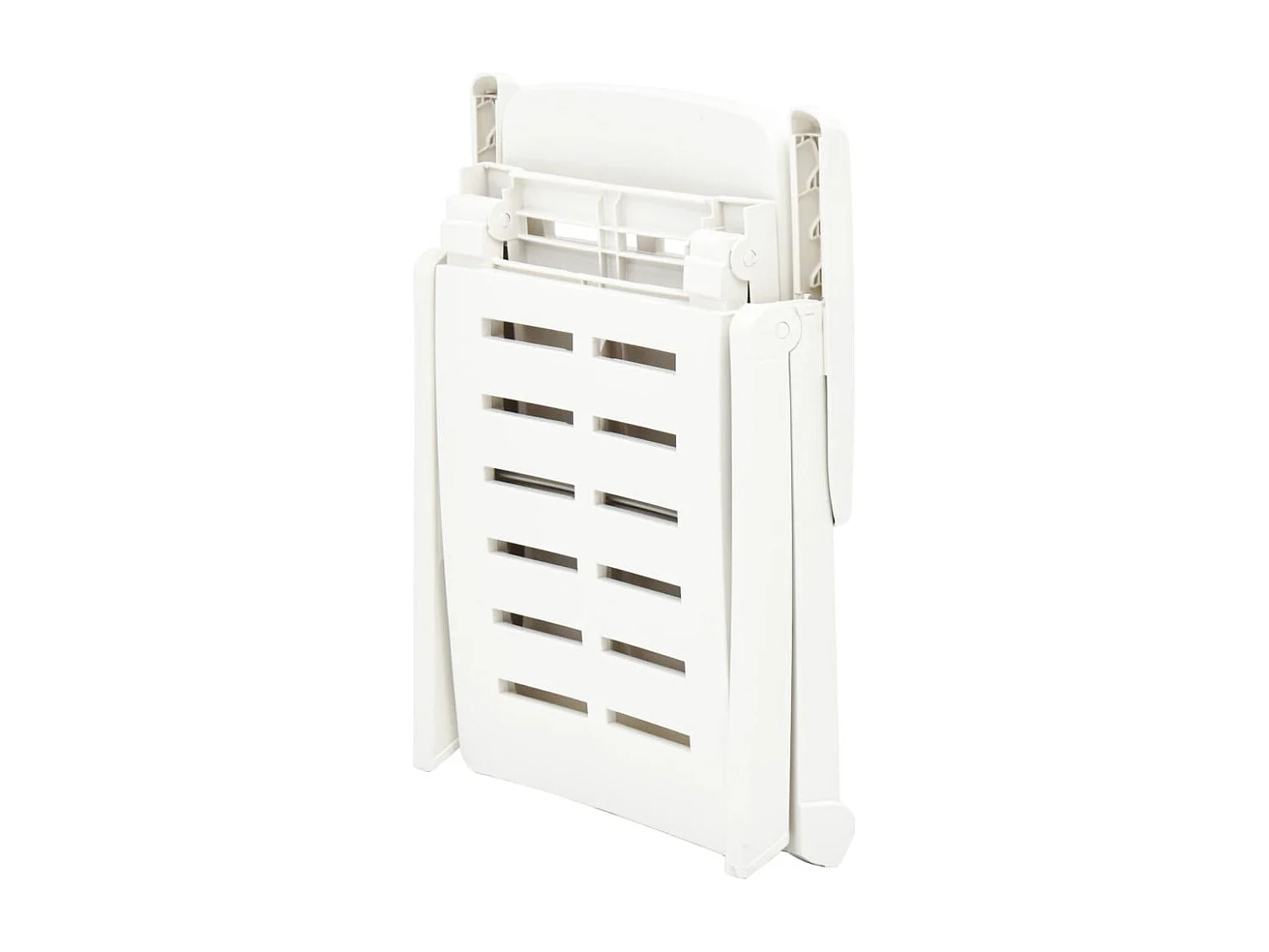Chaise longue pliable Plastique Blanc 2