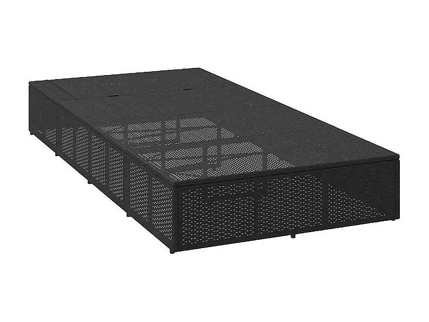 Transat avec coussin flottant noir résine tressée