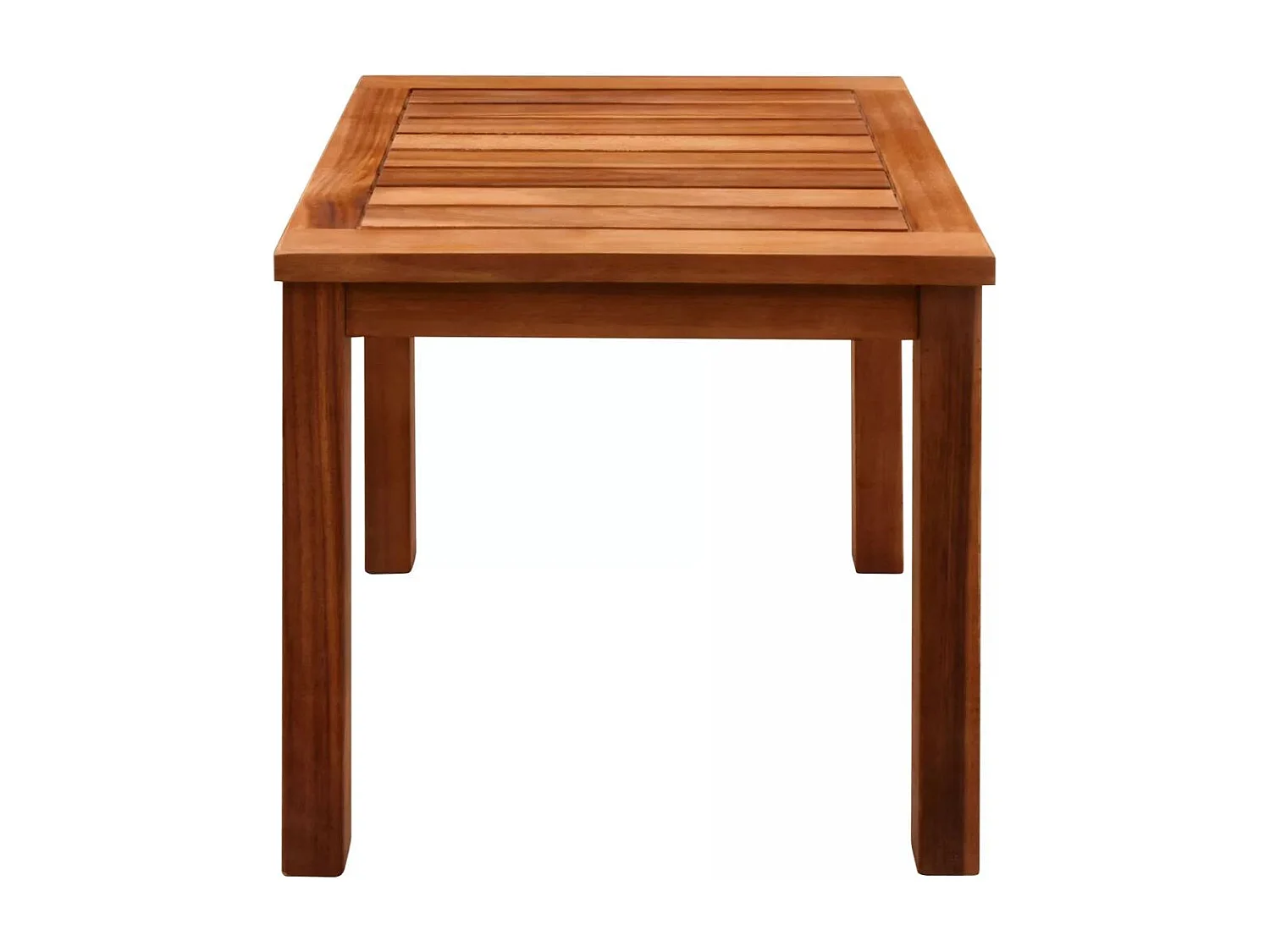 Chaises longues 2pcs et table Bois d'acacia solide et textilène