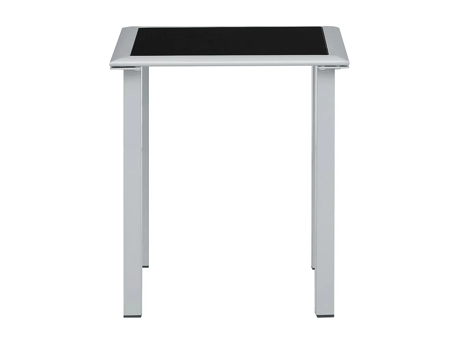 Chaises longues 2 pcs avec table Aluminium Crème