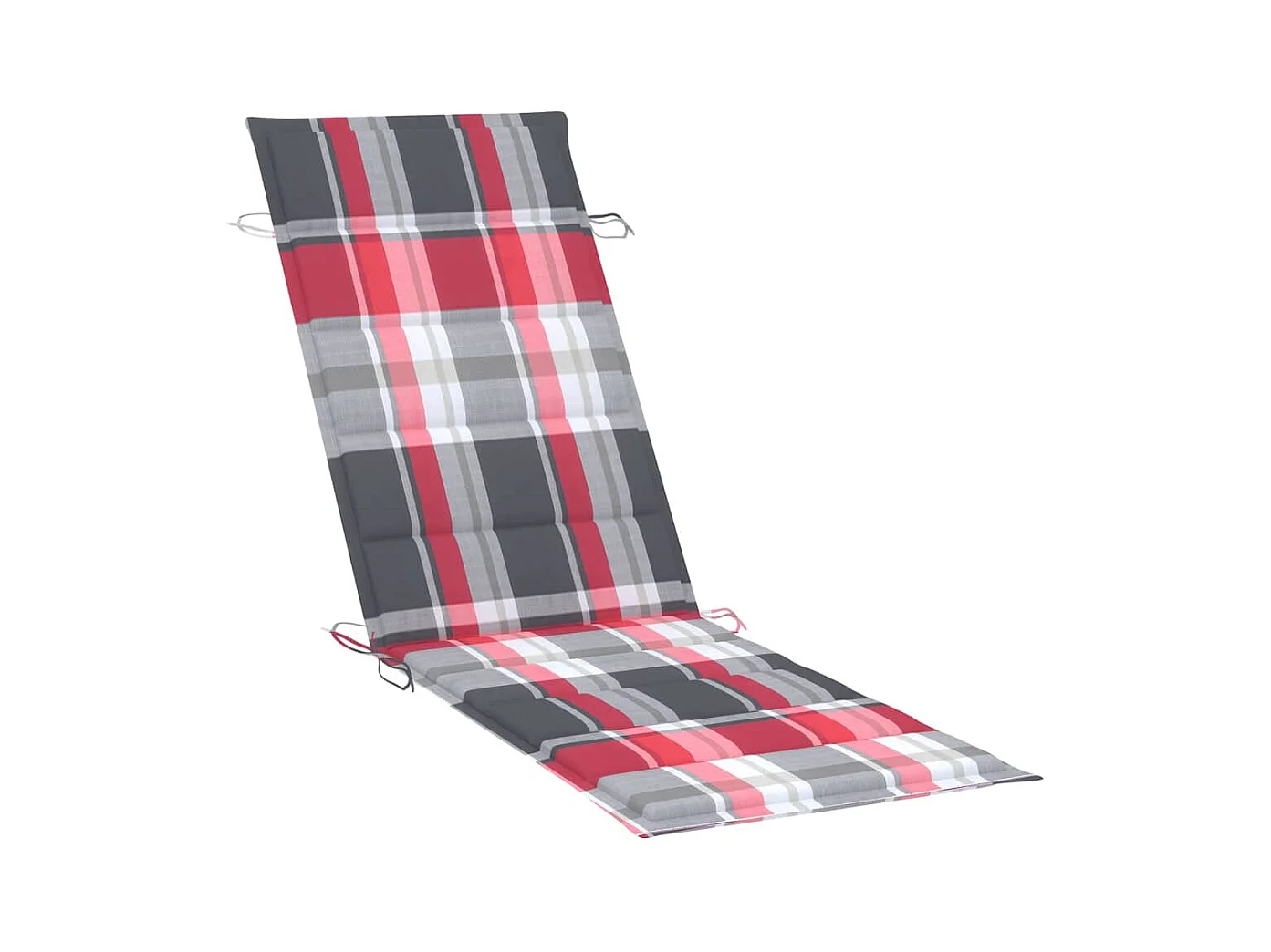 Chaise longue de jardin avec table et coussin Bois d'acacia 8