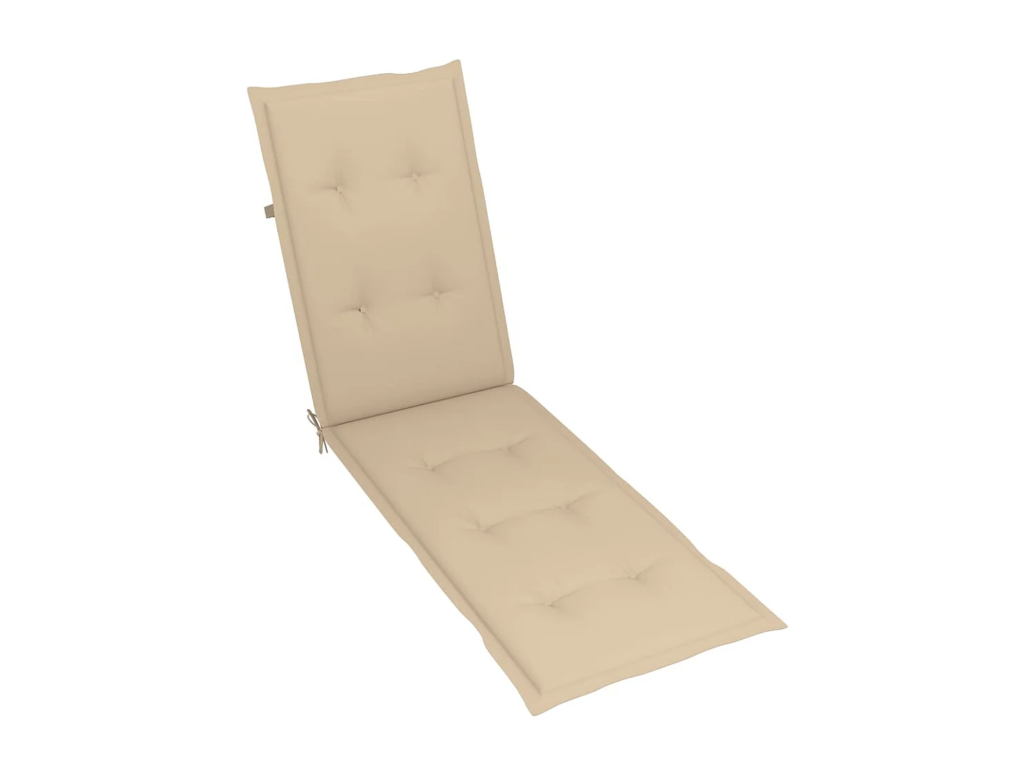 Chaise de terrasse avec repose-pied et coussin Acacia solide 2