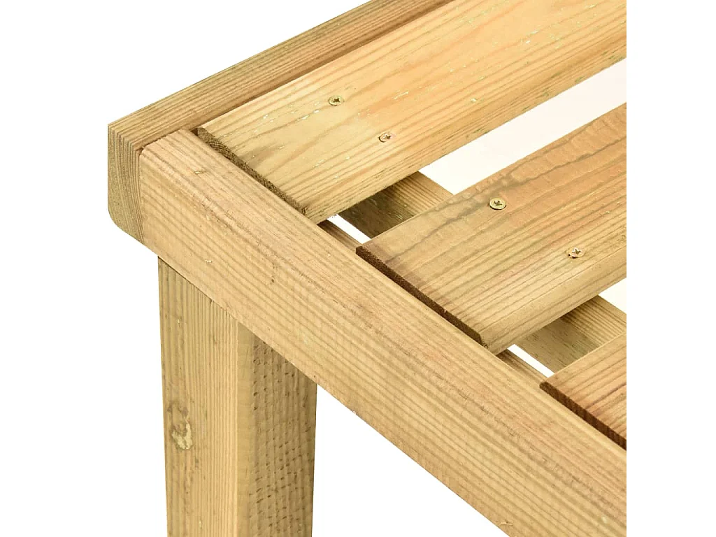 Chaise longue de jardin Bois de pin imprégné