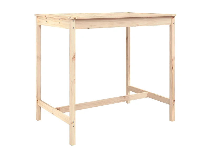 Table de jardin 121x82,5x110 bois massif de pin
