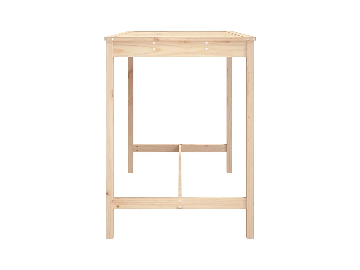 Table de jardin 121x82,5x110 bois massif de pin