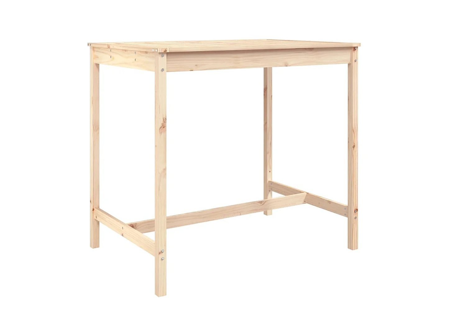 Table de jardin 121x82,5x110 bois massif de pin