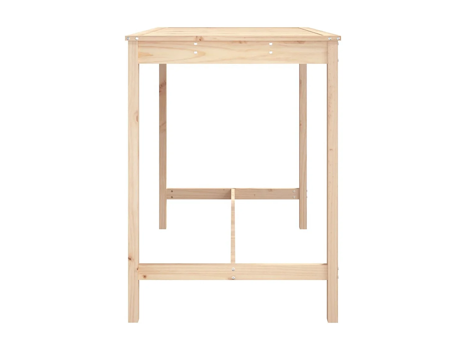 Table de jardin 121x82,5x110 bois massif de pin