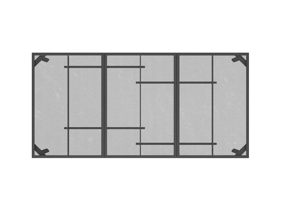 Table de jardin anthracite 165x80x72 Treillis d'acier