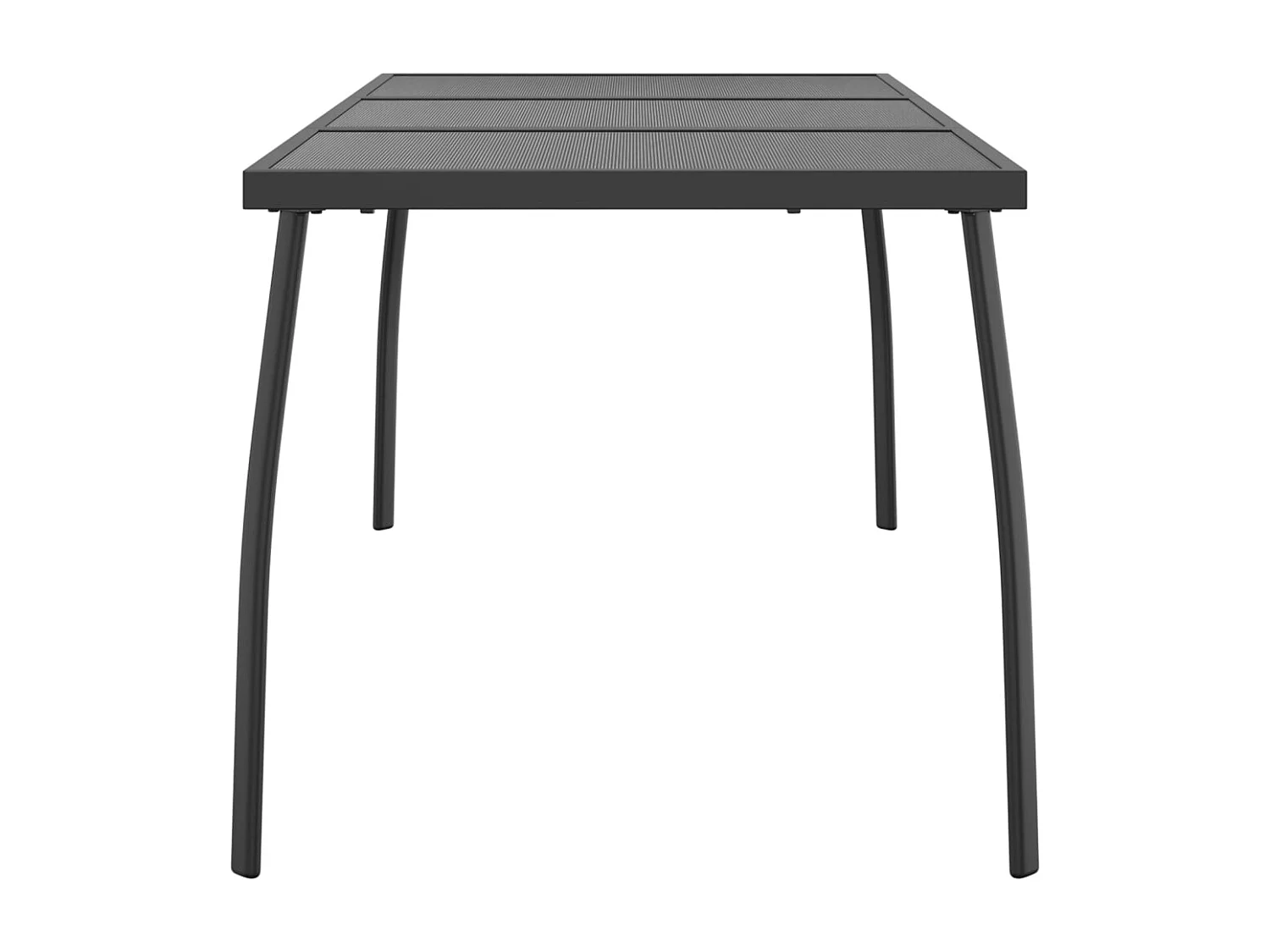 Table de jardin anthracite 165x80x72 Treillis d'acier