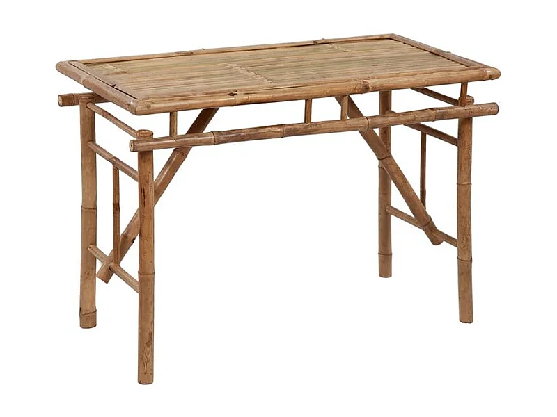 Table de jardin pliable 115x50x75 Bambou