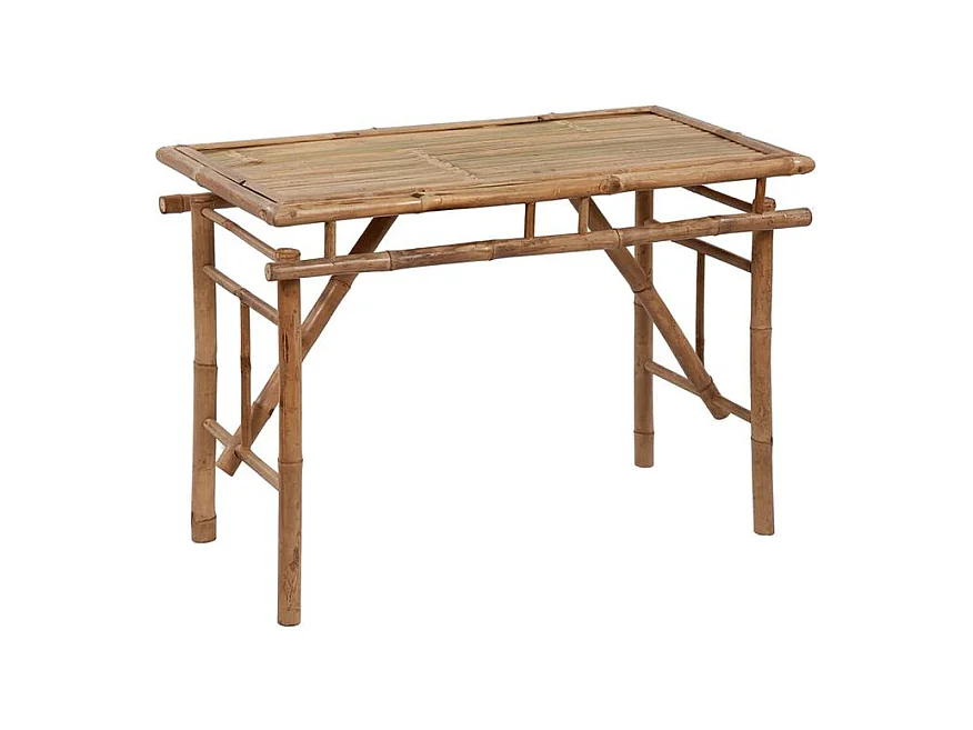 Table de jardin pliable 115x50x75 Bambou