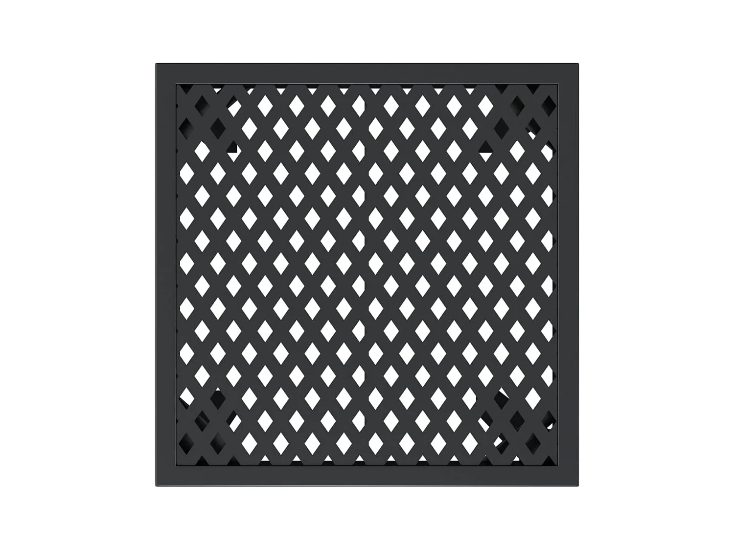 Table de jardin anthracite 50x50x72 acier