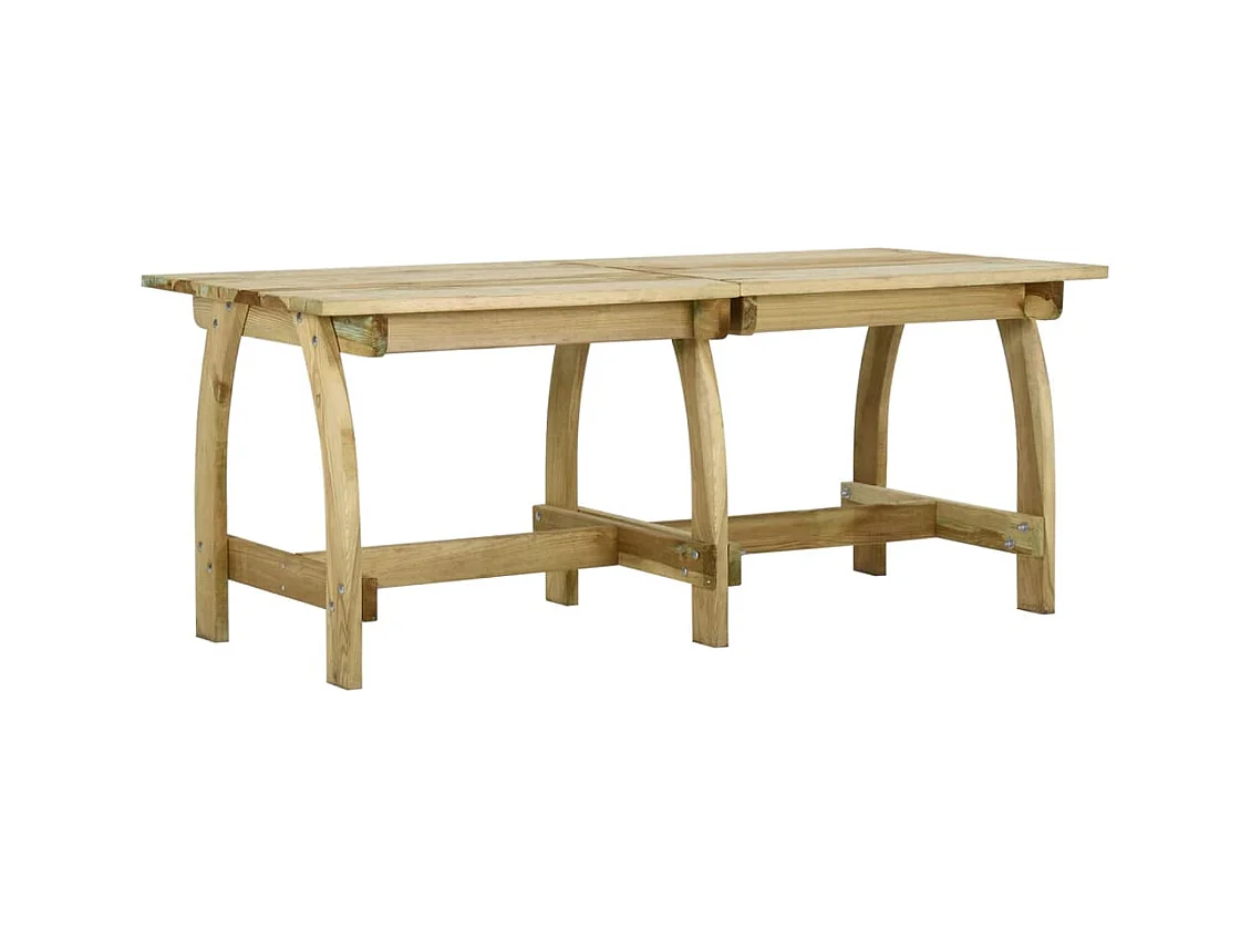 Table de jardin 220x74x75 Bois de pin imprégné
