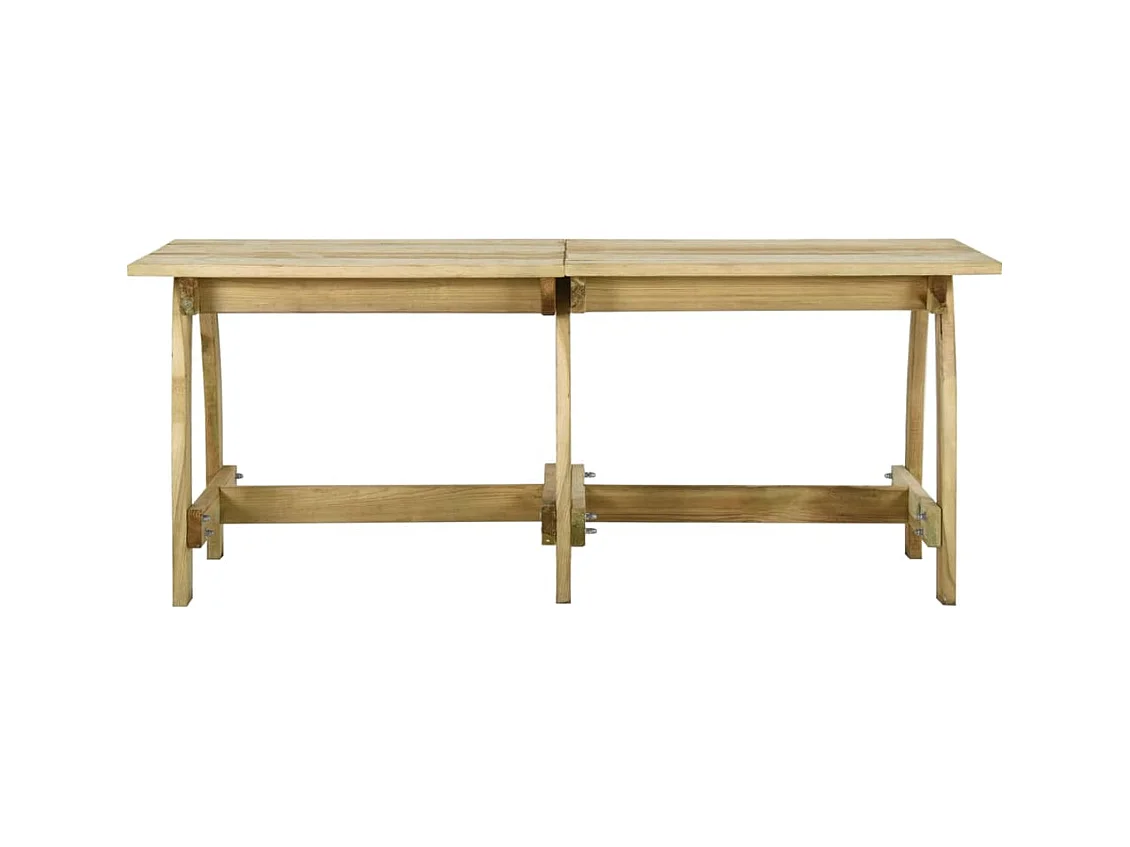 Table de jardin 220x74x75 Bois de pin imprégné