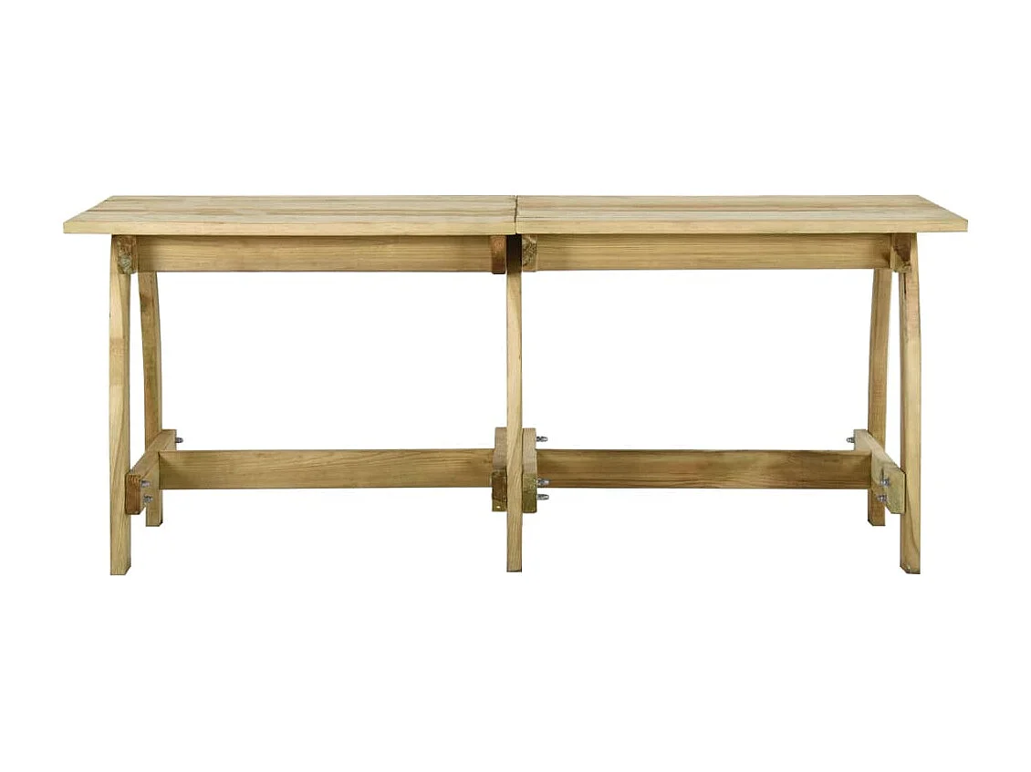 Table de jardin 220x74x75 Bois de pin imprégné