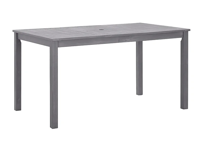 Table de jardin Délavage gris 140x80x74 Bois d'acacia massif