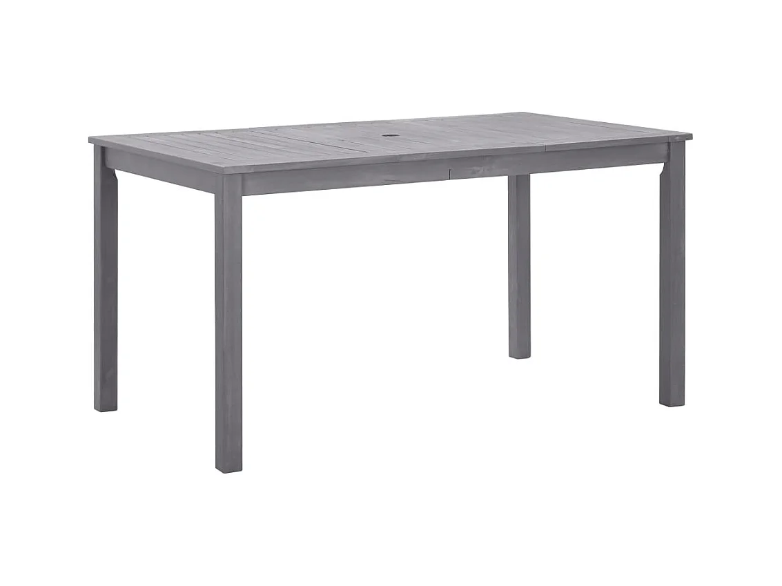 Table de jardin Délavage gris 140x80x74 Bois d'acacia massif