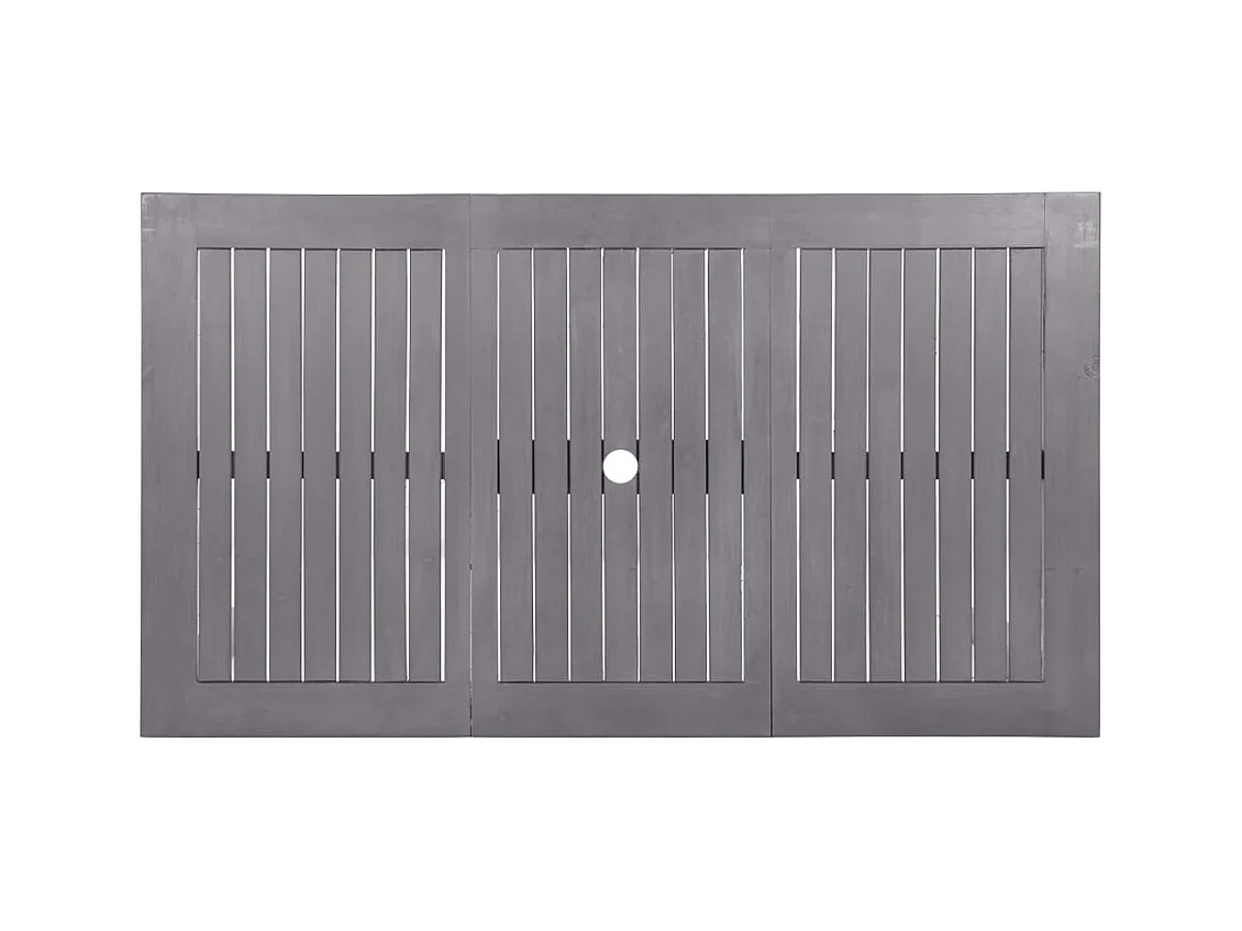 Table de jardin Délavage gris 140x80x74 Bois d'acacia massif