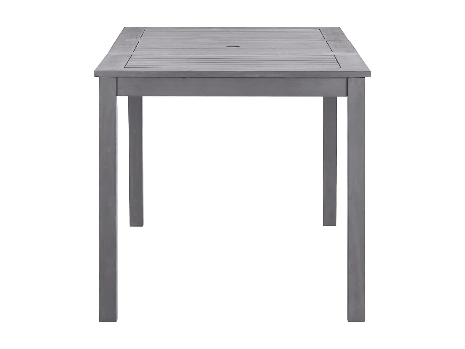 Table de jardin Délavage gris 140x80x74 Bois d'acacia massif
