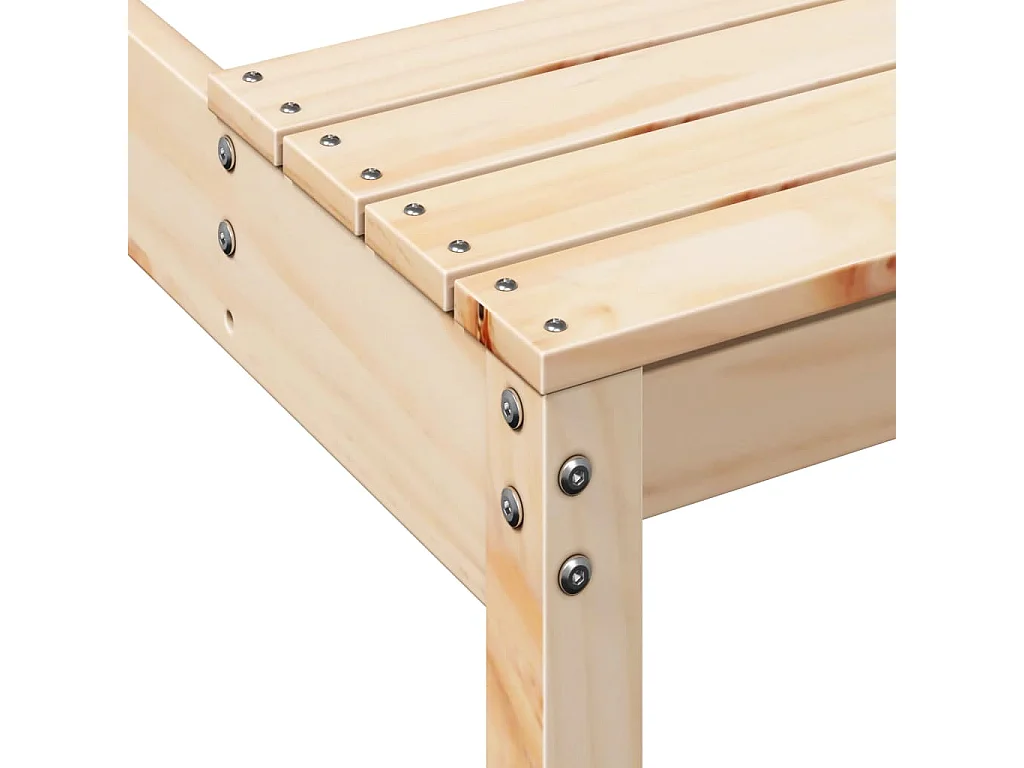 Table de pique-nique 110x134x75 bois massif de pin