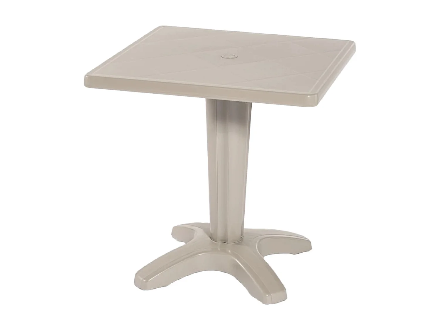 Petite table de jardin carré ZAKOR – Fonctionnelle et pensée pour durer-Beige