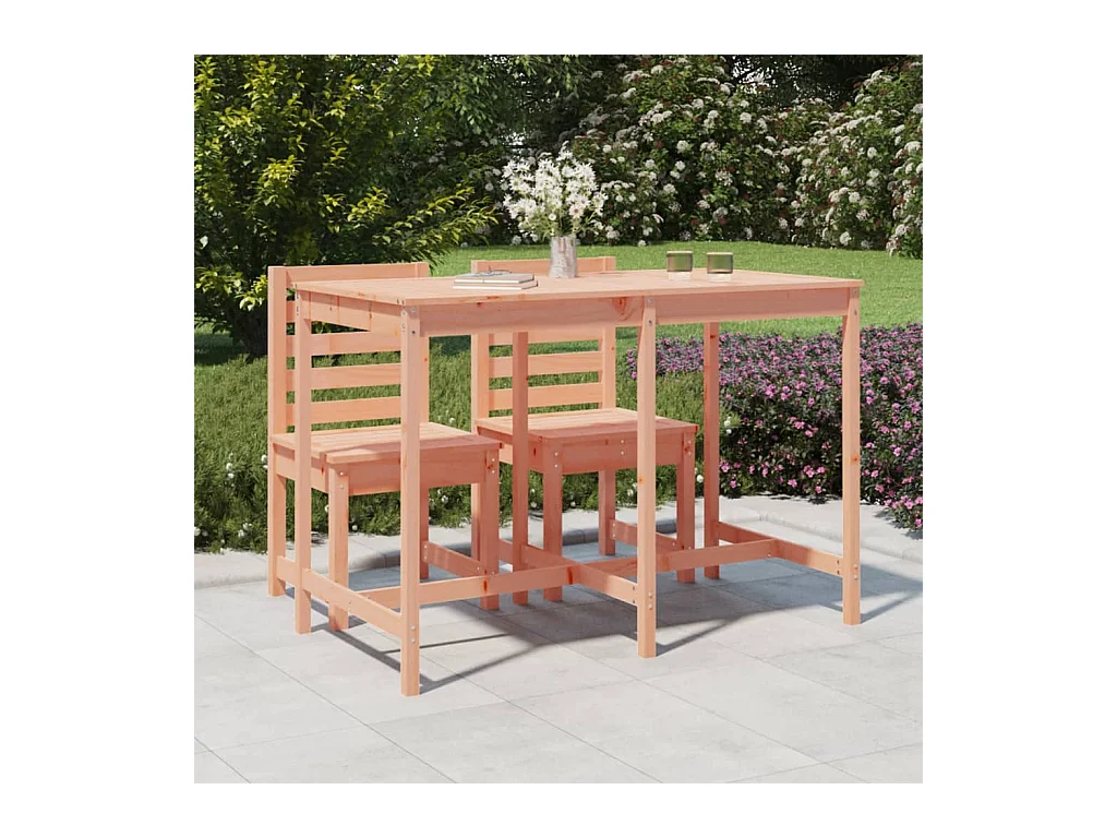 Table de jardin 159,5x82,5x110 bois massif de douglas