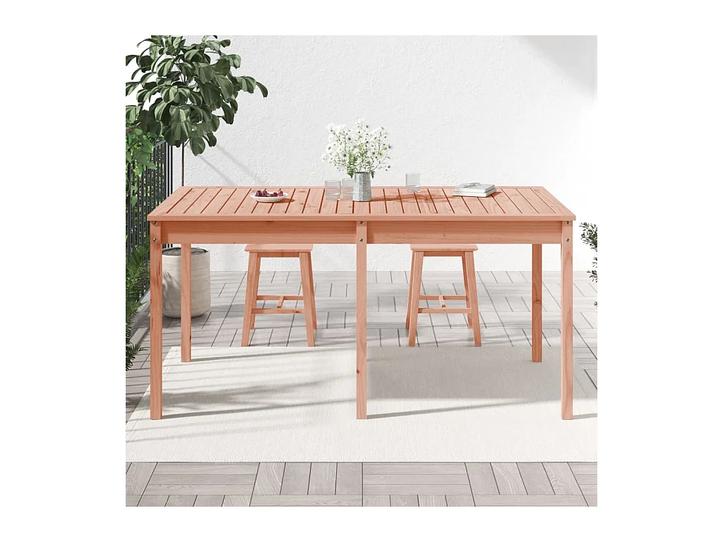 Table de jardin 159,5x82,5x76 bois massif de douglas