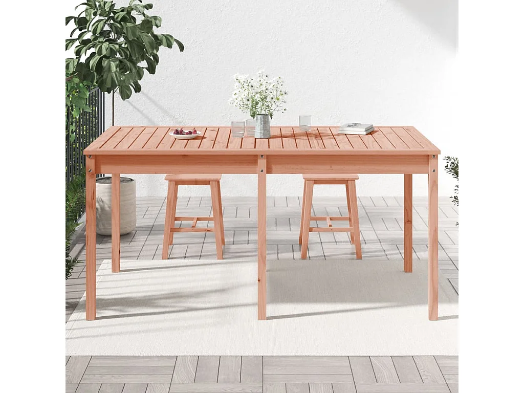 Table de jardin 159,5x82,5x76 bois massif de douglas
