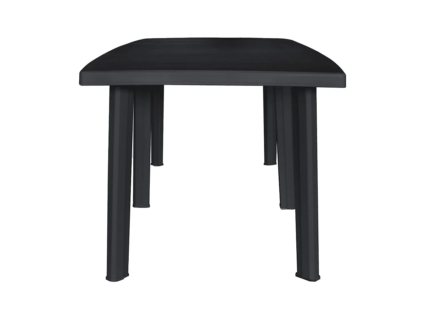 Table de jardin Anthracite 216x90x72 Plastique